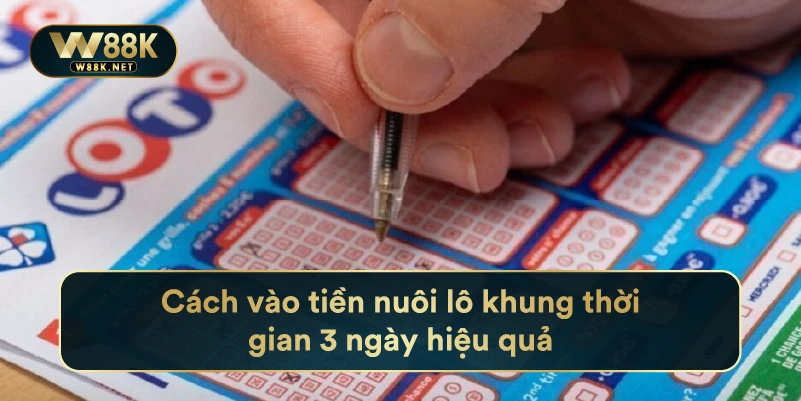 Nuôi Lô Khung 3 Ngày - Chiến Lược Nuôi Lô Đỉnh Cao 2024 4 Cách vào tiền nuôi lô khung thời gian 3 ngày hiệu quả