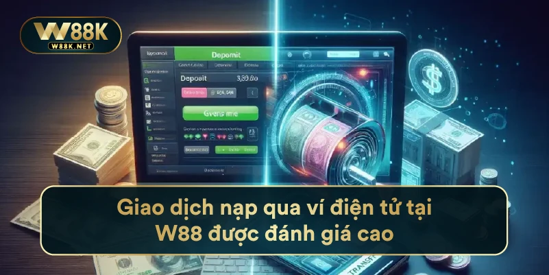 Giao dịch nạp qua ví điện tử tại W88 được đánh giá cao